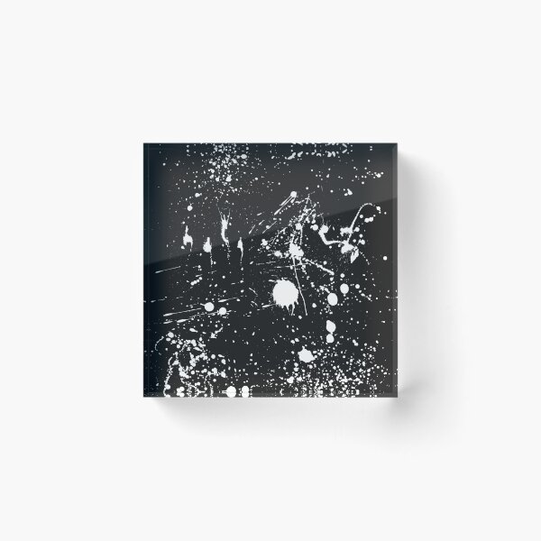 Item preview, Abstract Patterns Of White Ink splattered All Over A Canvas designed and sold by Cora Gregory.