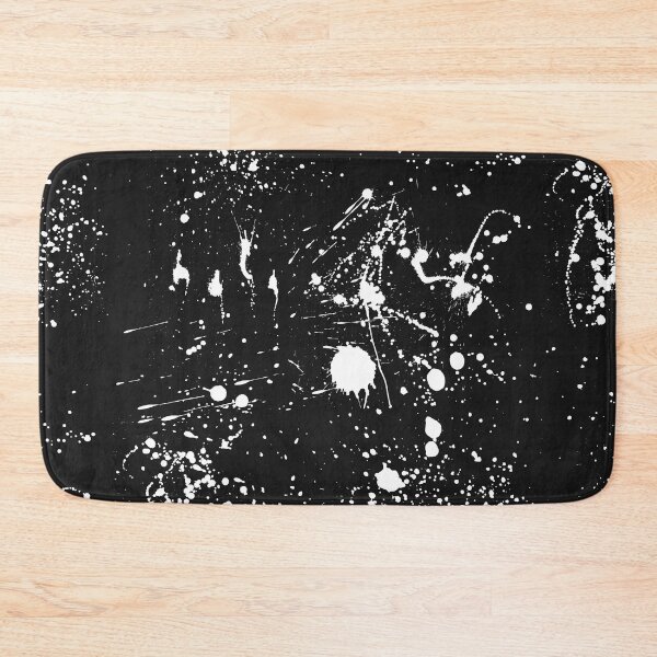 Item preview, Abstract Patterns Of White Ink splattered All Over A Canvas designed and sold by Cora Gregory.