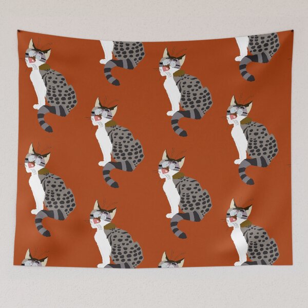Item preview, Curious Kitty - Burnt Orange designed and sold by SteelyDog.
