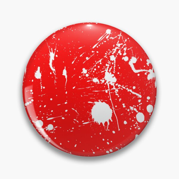Item preview, Abstract Patterns Of White Ink splattered All Over A Canvas red version designed and sold by Cora Gregory.