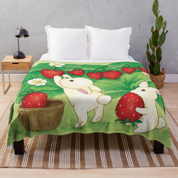 Item preview, Cute Rabbits Strawberry Picking designed and sold by Anicue.