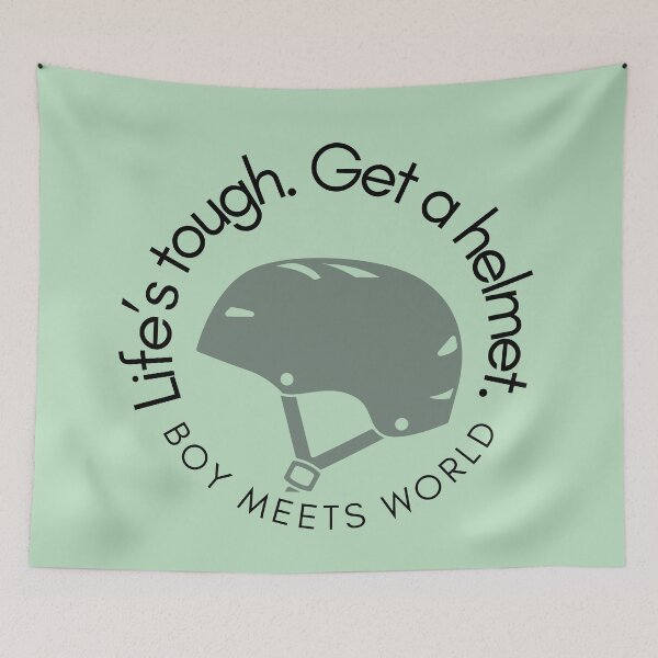 Item preview, Life’s tough get a helmet from boy meets world designed and sold by reannyn.
