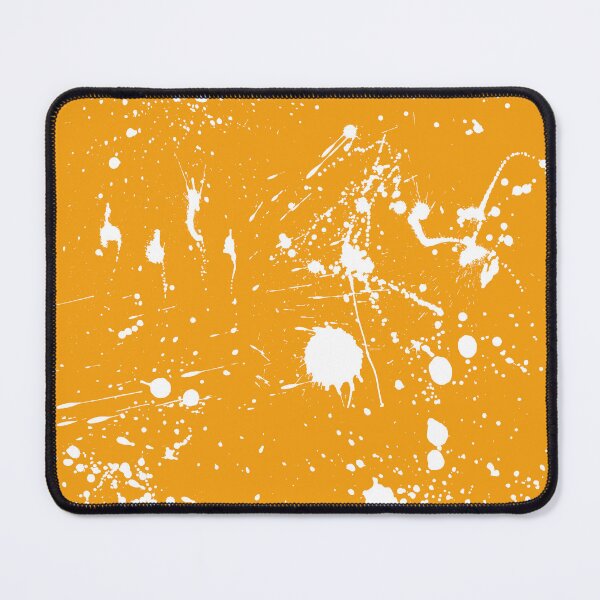 Item preview, Abstract Patterns Of White Ink splattered All Over A Canvas orange version designed and sold by Cora Gregory.