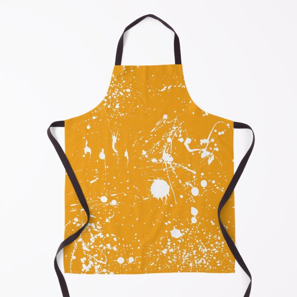 Item preview, Abstract Patterns Of White Ink splattered All Over A Canvas orange version designed and sold by Cora Gregory.