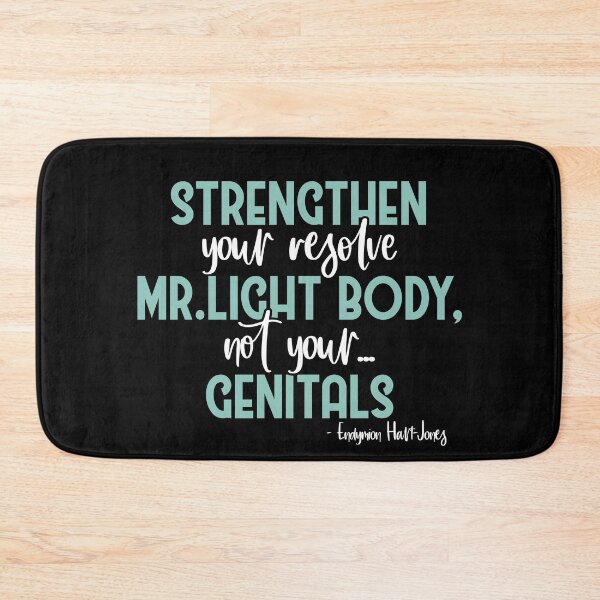 Item preview, Strengthen your resolve Mr. light body, not your...genitals. designed and sold by Sticker Up.