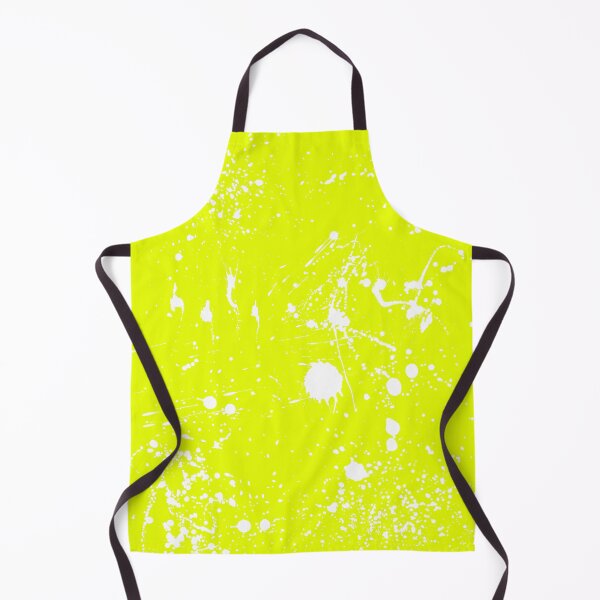 Item preview, Abstract Patterns Of White Ink splattered All Over A Canvas yellow version designed and sold by Cora Gregory.