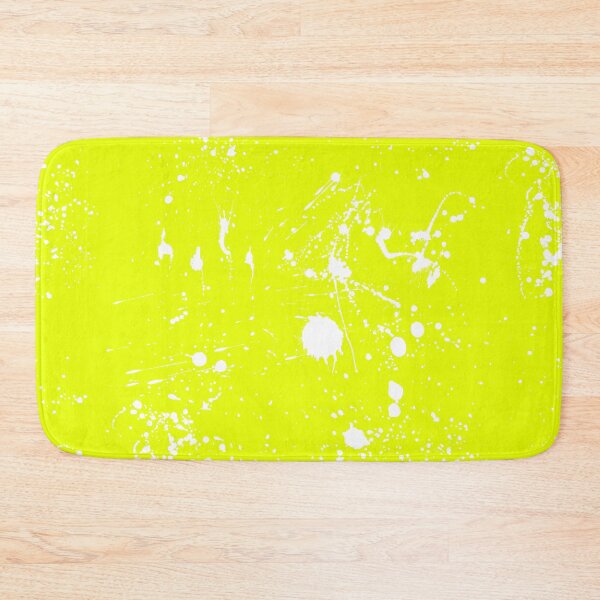 Item preview, Abstract Patterns Of White Ink splattered All Over A Canvas yellow version designed and sold by Cora Gregory.