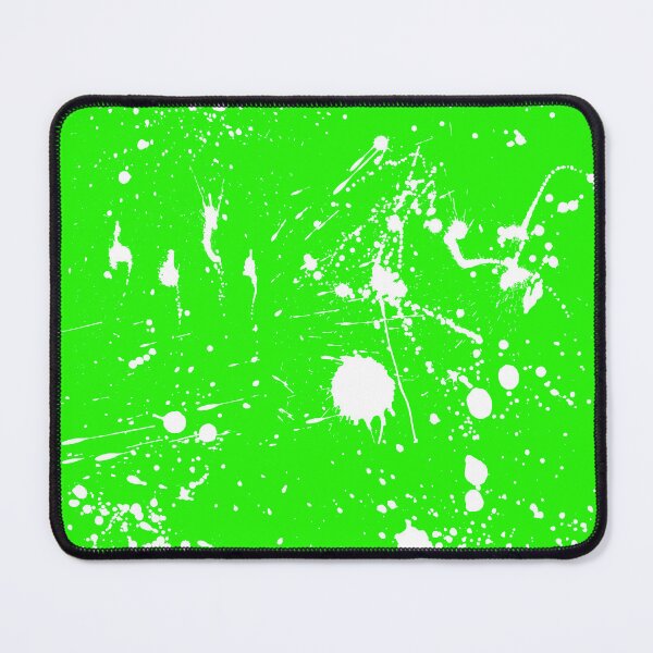 Item preview, Abstract Patterns Of White Ink splattered All Over A Canvas green version designed and sold by Cora Gregory.