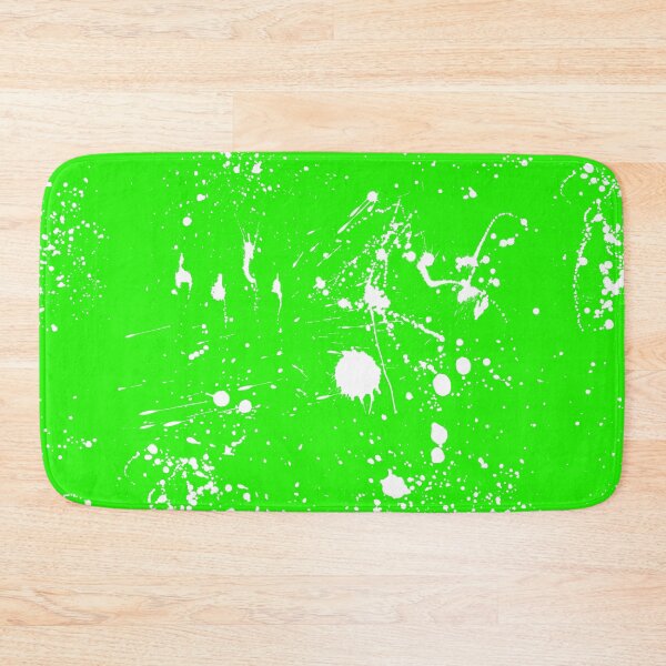 Item preview, Abstract Patterns Of White Ink splattered All Over A Canvas green version designed and sold by Cora Gregory.