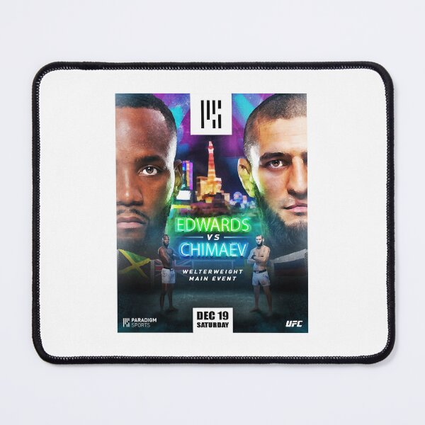 Item preview, UFC Poster Khamzat Chimaev vs Leon Edwards  designed and sold by herdee06.