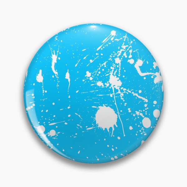 Item preview, Abstract Patterns Of White Ink splattered All Over A Canvas blue version designed and sold by Cora Gregory.