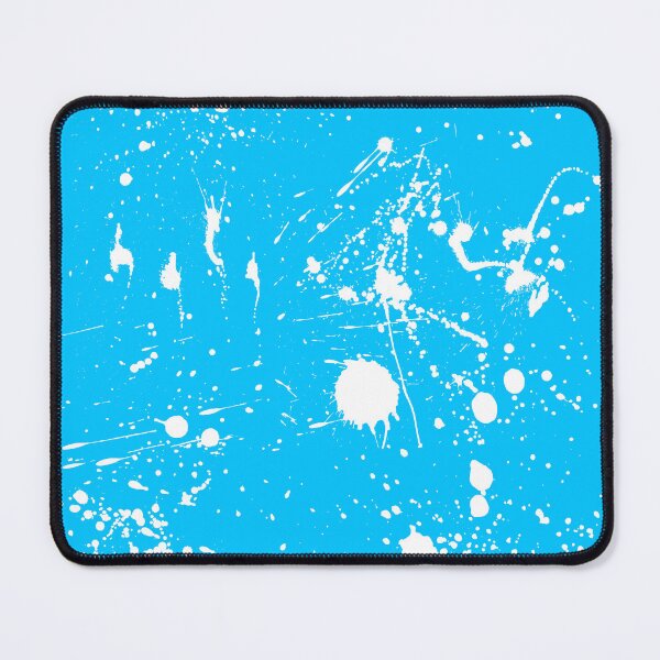 Item preview, Abstract Patterns Of White Ink splattered All Over A Canvas blue version designed and sold by Cora Gregory.