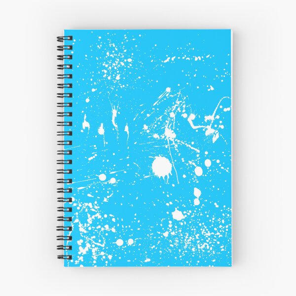 Item preview, Abstract Patterns Of White Ink splattered All Over A Canvas blue version designed and sold by Cora Gregory.