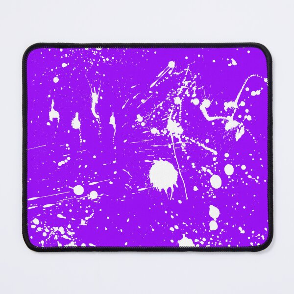 Item preview, Abstract Patterns Of White Ink splattered All Over A Canvas purple version designed and sold by Cora Gregory.