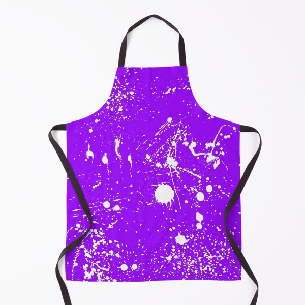 Item preview, Abstract Patterns Of White Ink splattered All Over A Canvas purple version designed and sold by Cora Gregory.