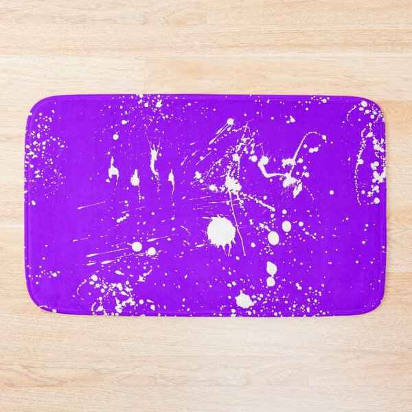 Item preview, Abstract Patterns Of White Ink splattered All Over A Canvas purple version designed and sold by Cora Gregory.