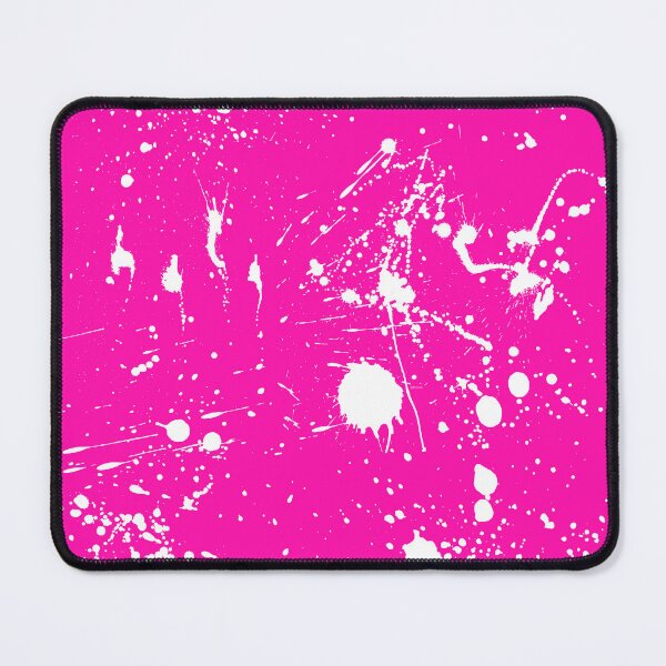 Item preview, Abstract Patterns Of White Ink splattered All Over A Canvas pink version designed and sold by Cora Gregory.