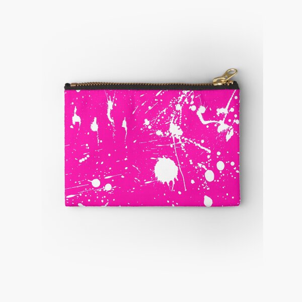 Item preview, Abstract Patterns Of White Ink splattered All Over A Canvas pink version designed and sold by Cora Gregory.