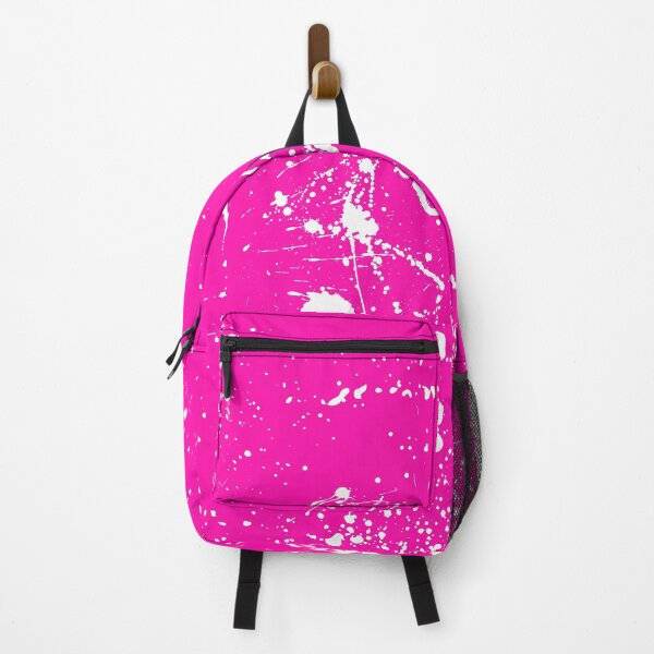 Item preview, Abstract Patterns Of White Ink splattered All Over A Canvas pink version designed and sold by Cora Gregory.