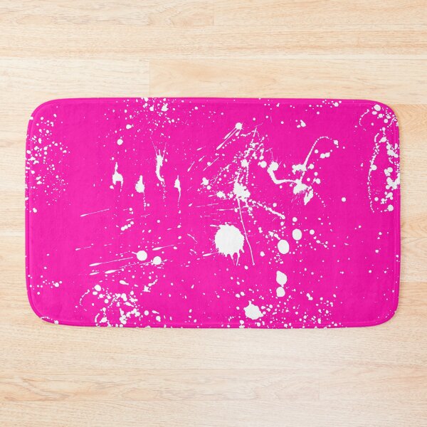 Item preview, Abstract Patterns Of White Ink splattered All Over A Canvas pink version designed and sold by Cora Gregory.
