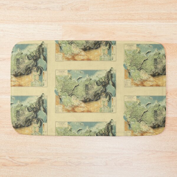 Item preview, 1910 Russia Relief Map 3D digitally-rendered designed and sold by ThinkAboutMaps.