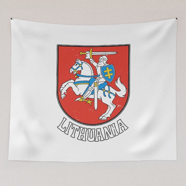 Item preview, Lithuania - Vintage Distressed Style Flag Design designed and sold by Quesit7530.