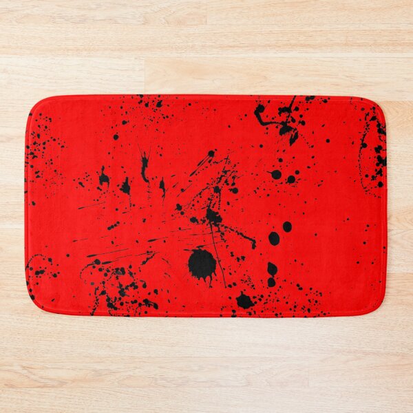 Item preview, Abstract Patterns Of Ink splattered All Over A Canvas red version designed and sold by Cora Gregory.