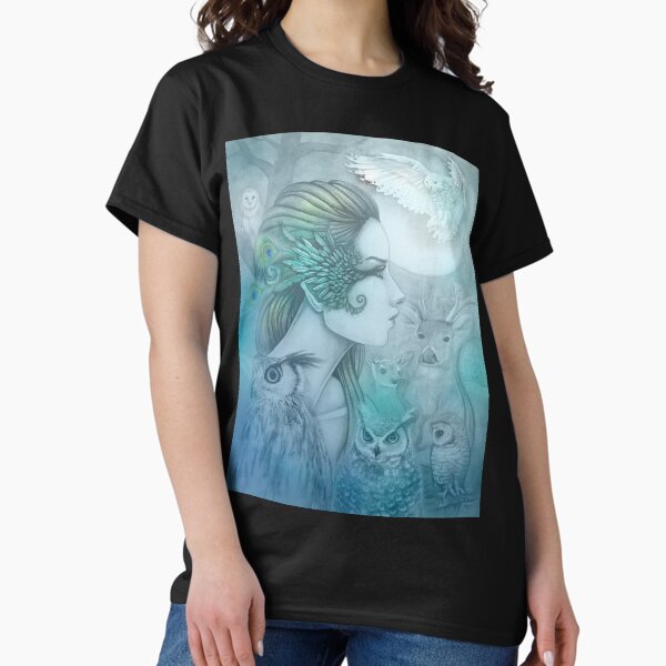 Item preview, Spirit of Artemis (2) Goddess Fantasy Art Owls designed and sold by Molly  Harrison.