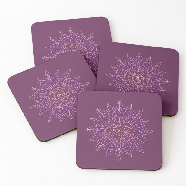 Item preview, Colorful Minimalist Mandala Rustic Art Pattern Hand Drawn 4 designed and sold by lineartdesigns.