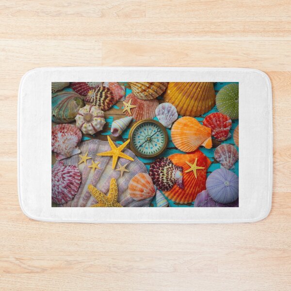 Item preview, Compass And Seashells With Starfish designed and sold by Garry Gay.