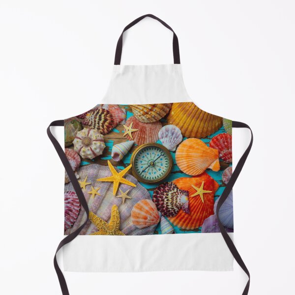 Item preview, Compass And Seashells With Starfish designed and sold by Garry Gay.