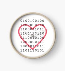 Say "I Love You" in binary code Clock