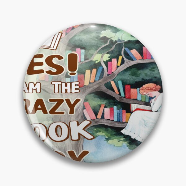 Item preview, YES I AM THE CRAZY BOOK LADY designed and sold by VickyCloset.