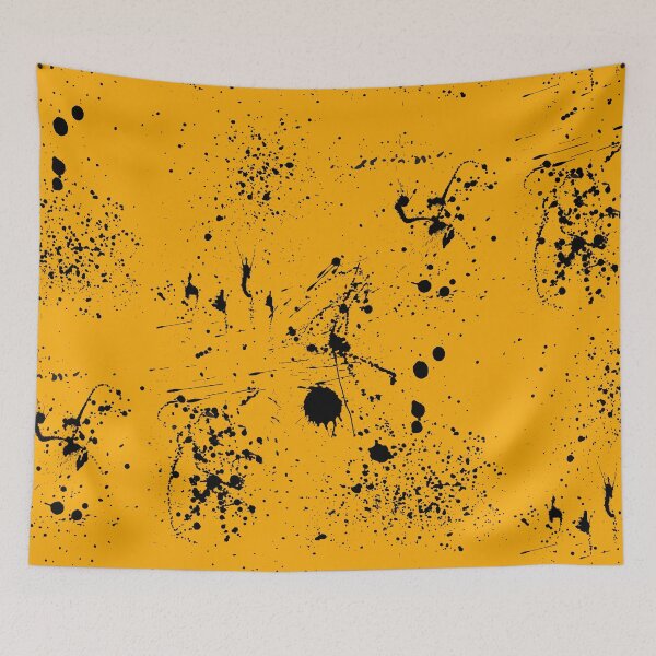 Item preview, Abstract Patterns Of Ink splattered All Over A Canvas orange version designed and sold by Cora Gregory.