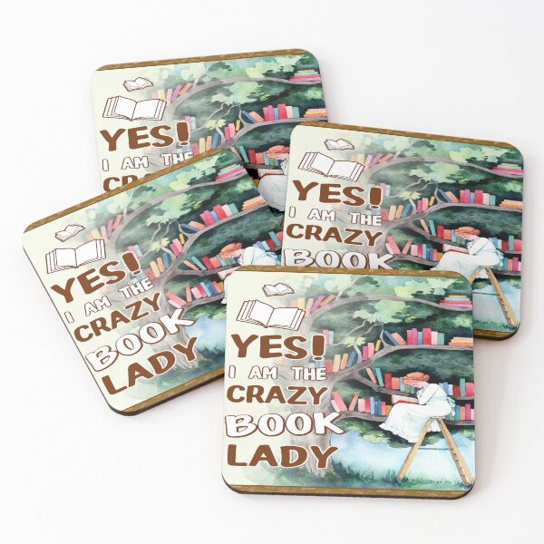 Item preview, YES I AM THE CRAZY BOOK LADY designed and sold by VickyCloset.