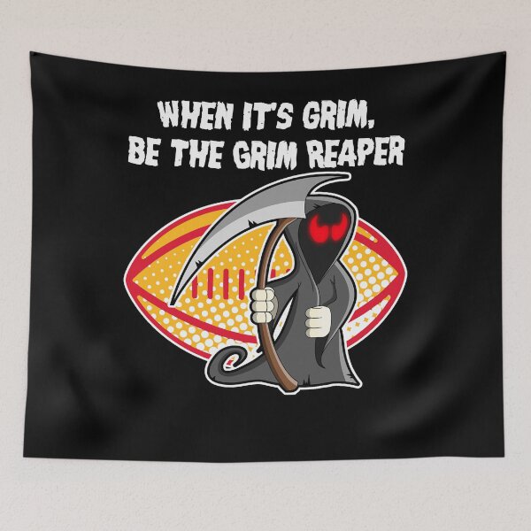 Item preview, When It's Grim Be The Grim Reaper Football Adult Men Women Pullover Hoodie designed and sold by tarascykallalq.