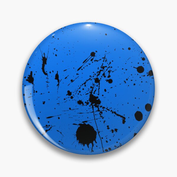 Item preview, Abstract Patterns Of Ink splattered All Over A Canvas blue version designed and sold by Cora Gregory.