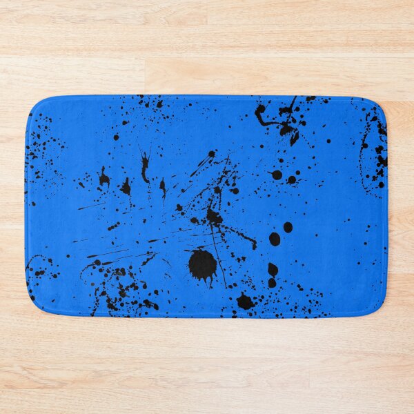 Item preview, Abstract Patterns Of Ink splattered All Over A Canvas blue version designed and sold by Cora Gregory.