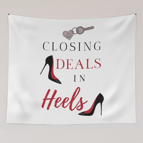 Item preview, Closing Deals In Heels Real Estate Agent designed and sold by jrobdesignz.