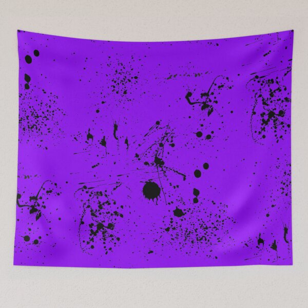 Item preview, Abstract Patterns Of Ink splattered All Over A Canvas purple version designed and sold by Cora Gregory.