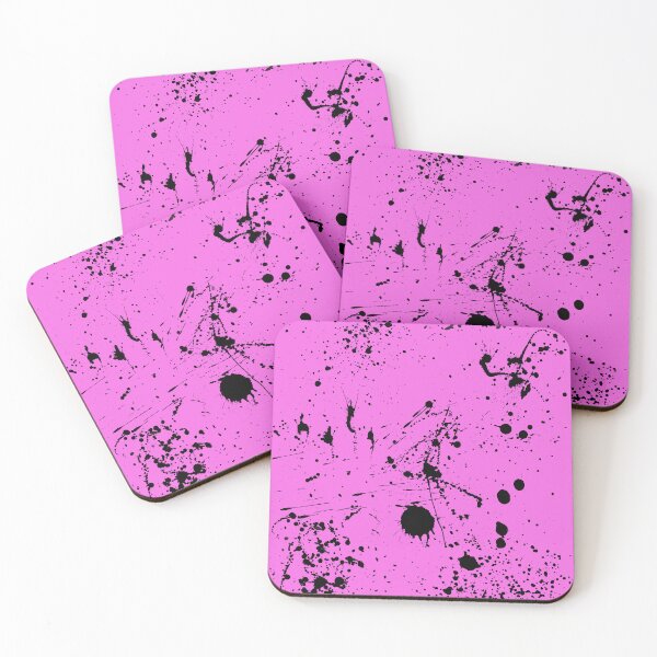 Item preview, Abstract Patterns Of Ink splattered All Over A Canvas pink version designed and sold by Cora Gregory.