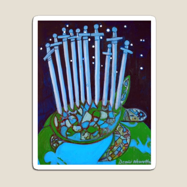 World Turtle: Ten of Swords Magnet