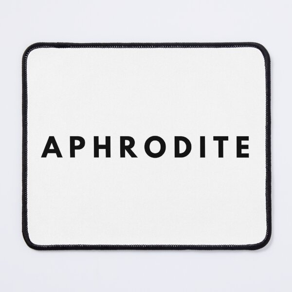 Item preview, Aphrodite Greek Mythology Olympian Goddess Black Typography designed and sold by OnyxMoonDesigns.