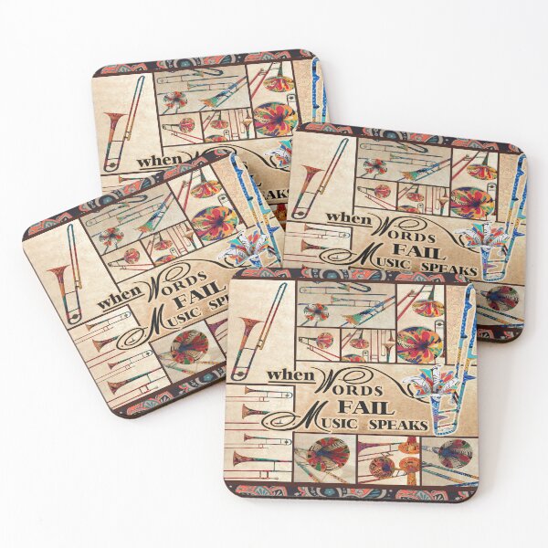 Item preview, TROMBONE - WHEN WORDS FAIL MUSIC SPEAKS designed and sold by Mnightsa.