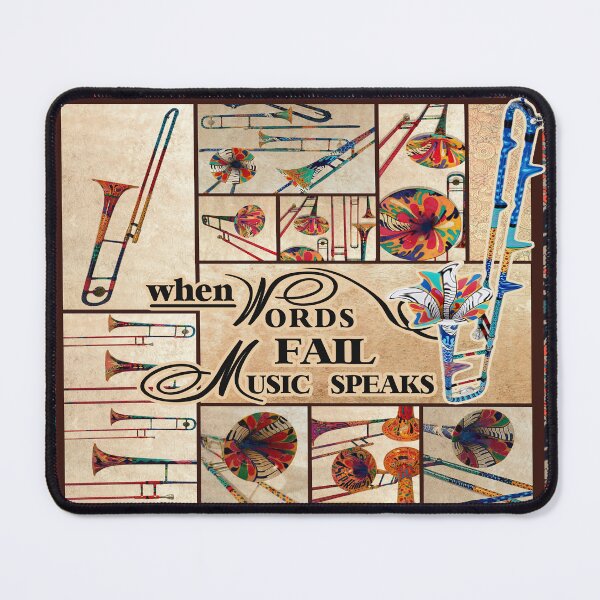 Item preview, TROMBONE - WHEN WORDS FAIL MUSIC SPEAKS designed and sold by Mnightsa.