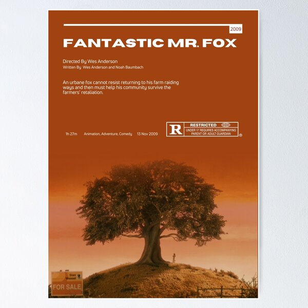 Item preview, FANTASTIC MR. FOX Minimalist Poster designed and sold by ShopOfUs.