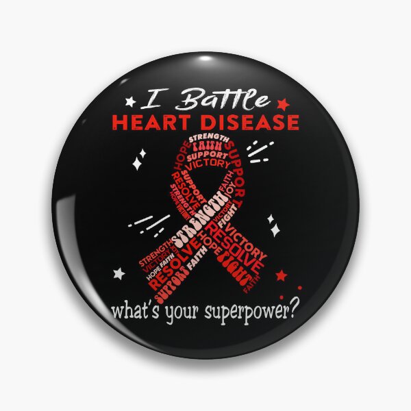 Item preview, Heart Disease Warrior, I Battle Heart Disease What's Your Superpower? designed and sold by Greggwillard.