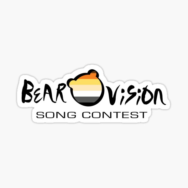 Bearovision Song Contest (black text) Sticker
