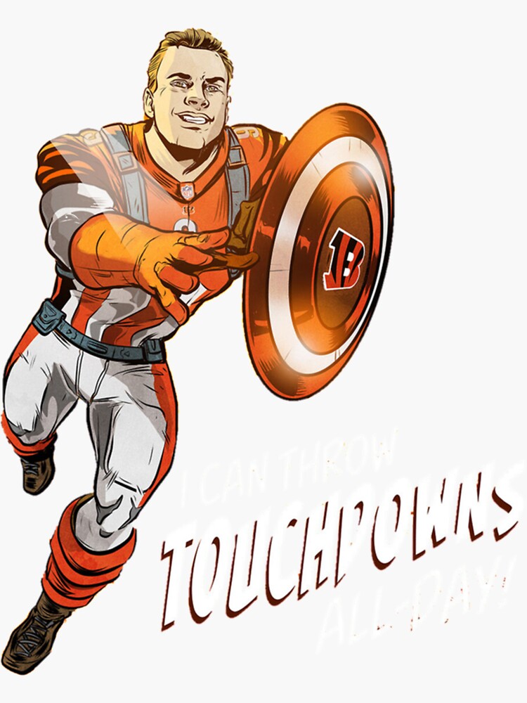 "joe burrow fan art" Sticker for Sale by zmcewanguthrie | Redbubble