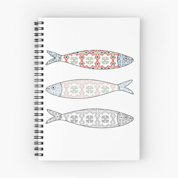 Item preview, Traditional Portuguese icon. Colored sardines with typical Portuguese tiles patterns. Vector illustration designed and sold by AnaMOMarques.